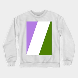 Proud Genderqueer Pride Flag (Proud LGBTQ+ Community Pride Flag) v2 Crewneck Sweatshirt